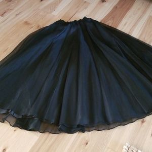 Black long skirt